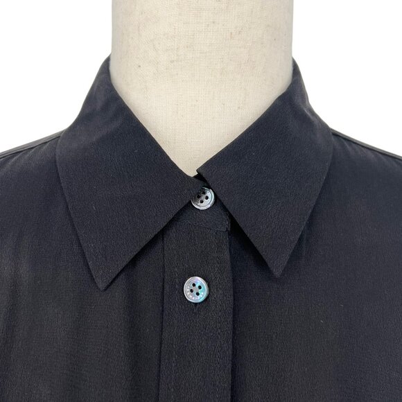 Equipment Slim Signature Short Sleeve Silk Blouse | Extra Small - Picture 5 of 8